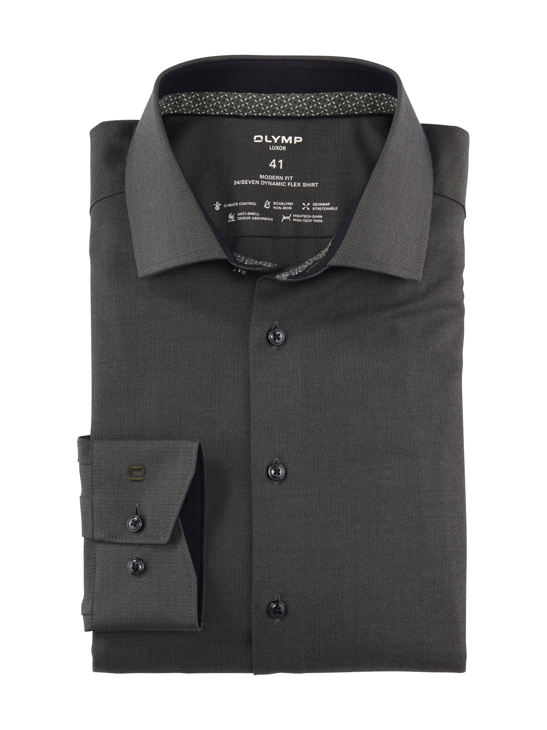 OLYMP Luxor 24/Seven 45 modern fit - Oliv