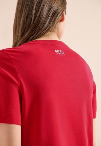 T-Shirt mit Rundhals und Wording