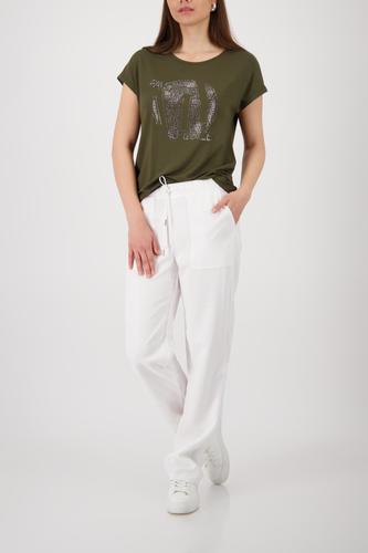 T-Shirt mit Strasssteinen