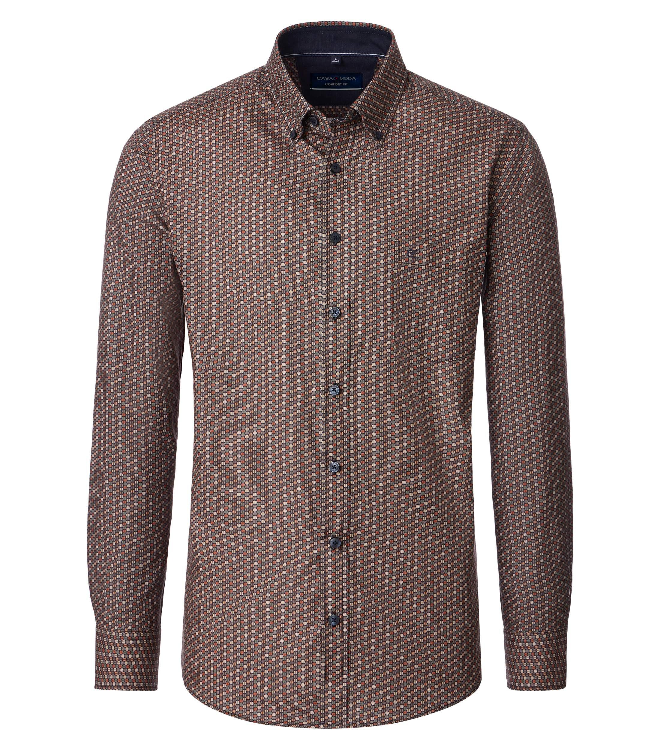 Freizeithemd XL Comfort Fit - Braun