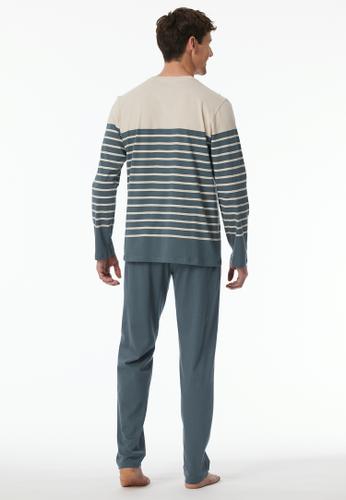 Schlafanzug lang 54 - Jeansblau