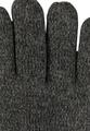 Melierte Strickhandschuhe mit warmen Futter Grau L