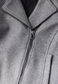 Bikerjacke in Woll-Optik S - Platinum Grey Mel.