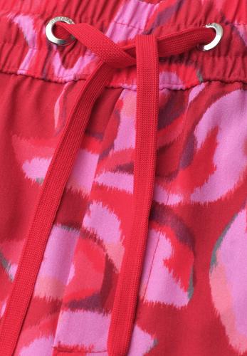 Wide Leg Hose im Loose Fit mit Print 38/7/8 Hosen - Salsa Red