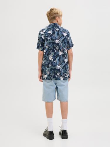 JJITONY JJORIGINAL SHORTS SQ 738 JNR 140 Locker geschnitten - Blue Denim