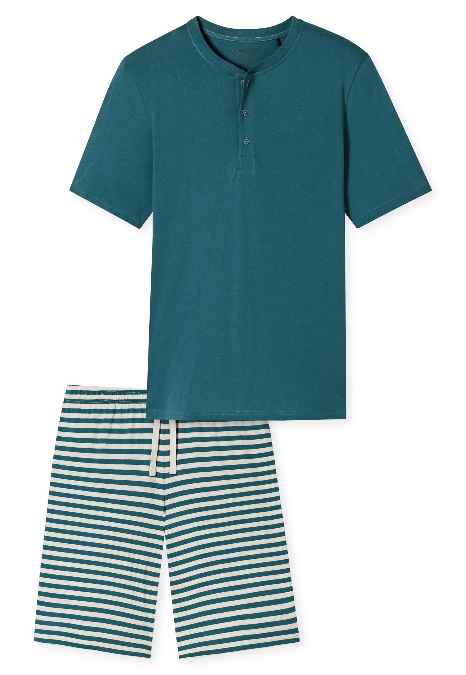 Schlafanzug kurz 48 - Jeansblau