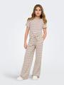 KOGJANA SS STRIPED KNOT TOP JRS 134/140 Normal geschnitten - Tofu