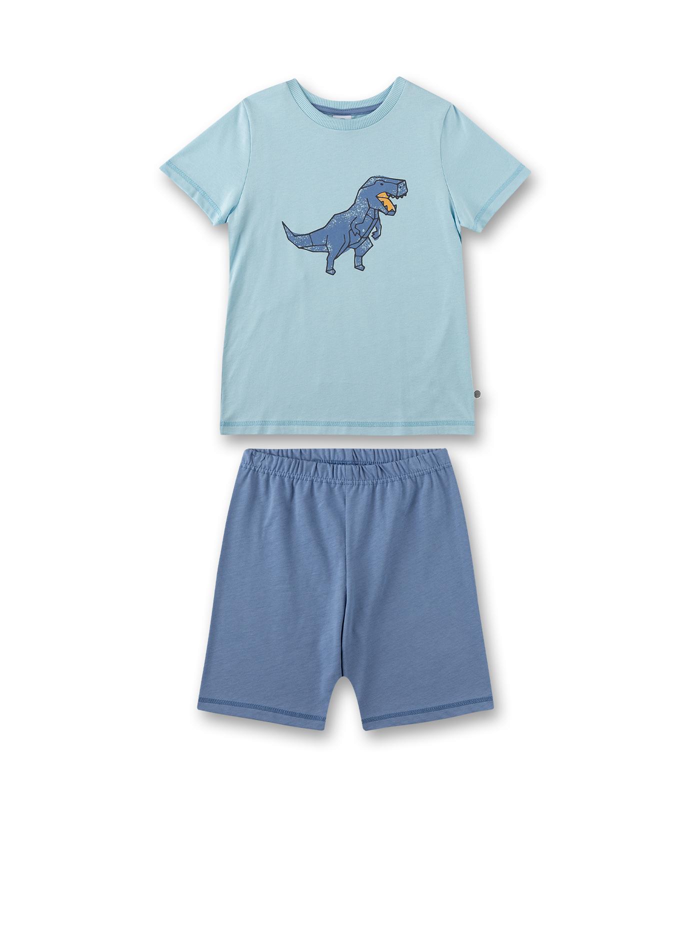 Schlafanzug kurz 092 - Milky Blue