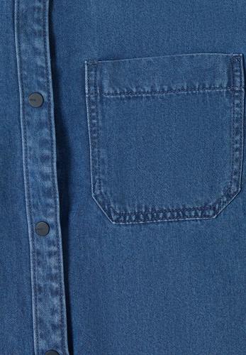 Denim-Look Bluse XL - Mid Blue Wash