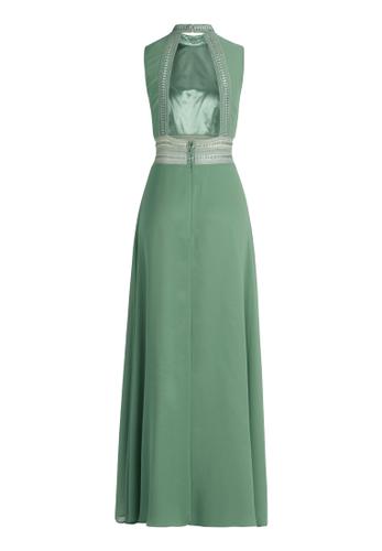 Abendkleid 40 Schwingend - Mint Leaf Green