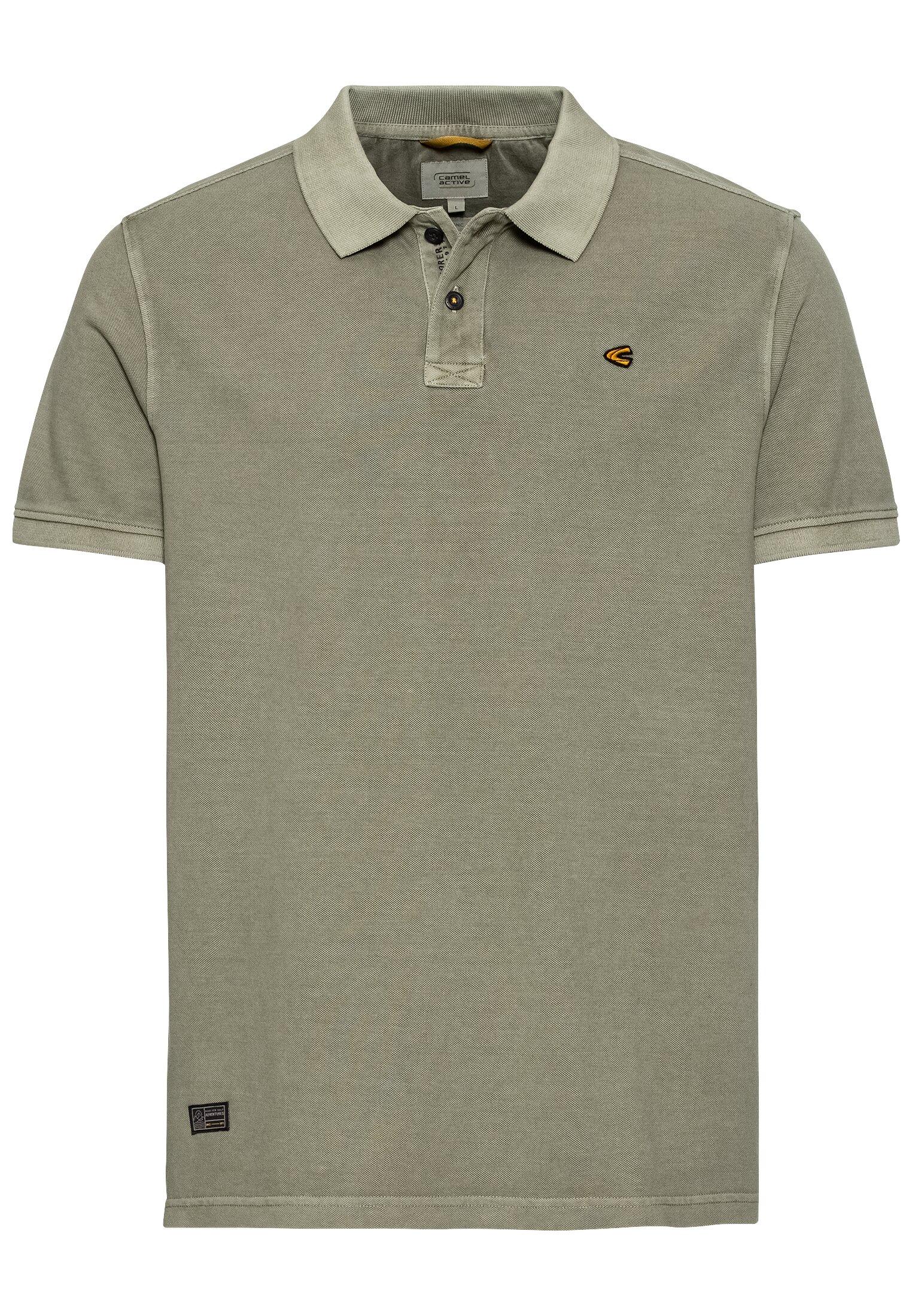 Piqué Poloshirt aus zertifiziertem Organic Cotton XXL Regular Fit - Khaki