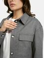 Flanell Cargo Jacket L - Grey Melange