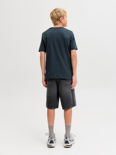 JJIALEX JJORIGINAL SHORTS SQ 175 SN JNR 140 Baggy Fit - Black Denim