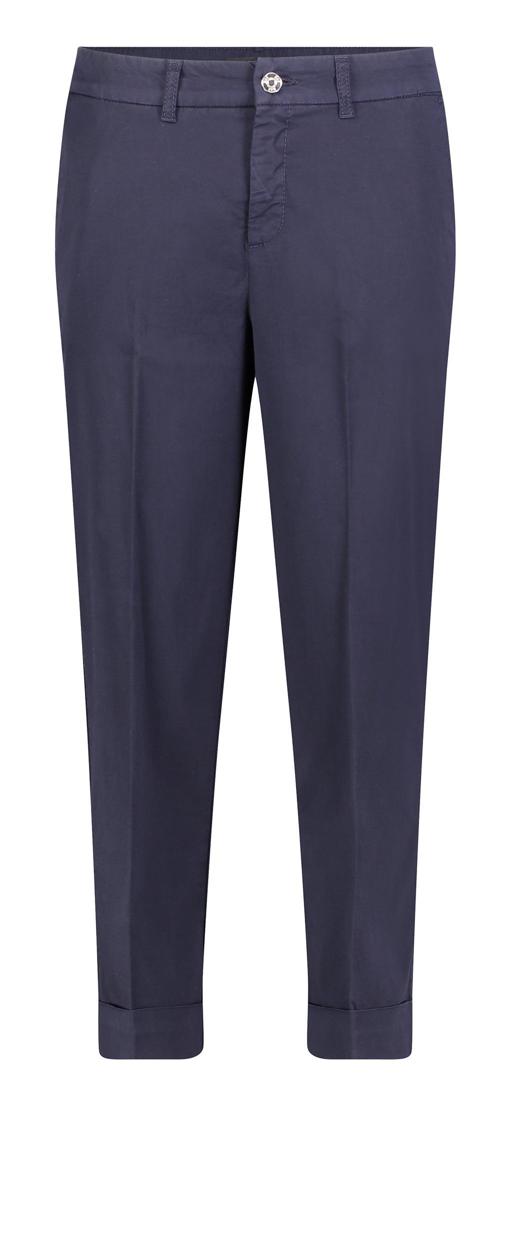 MAC JEANS - CULOTTE turn up, Fade out gabardine 44/OL - Blau