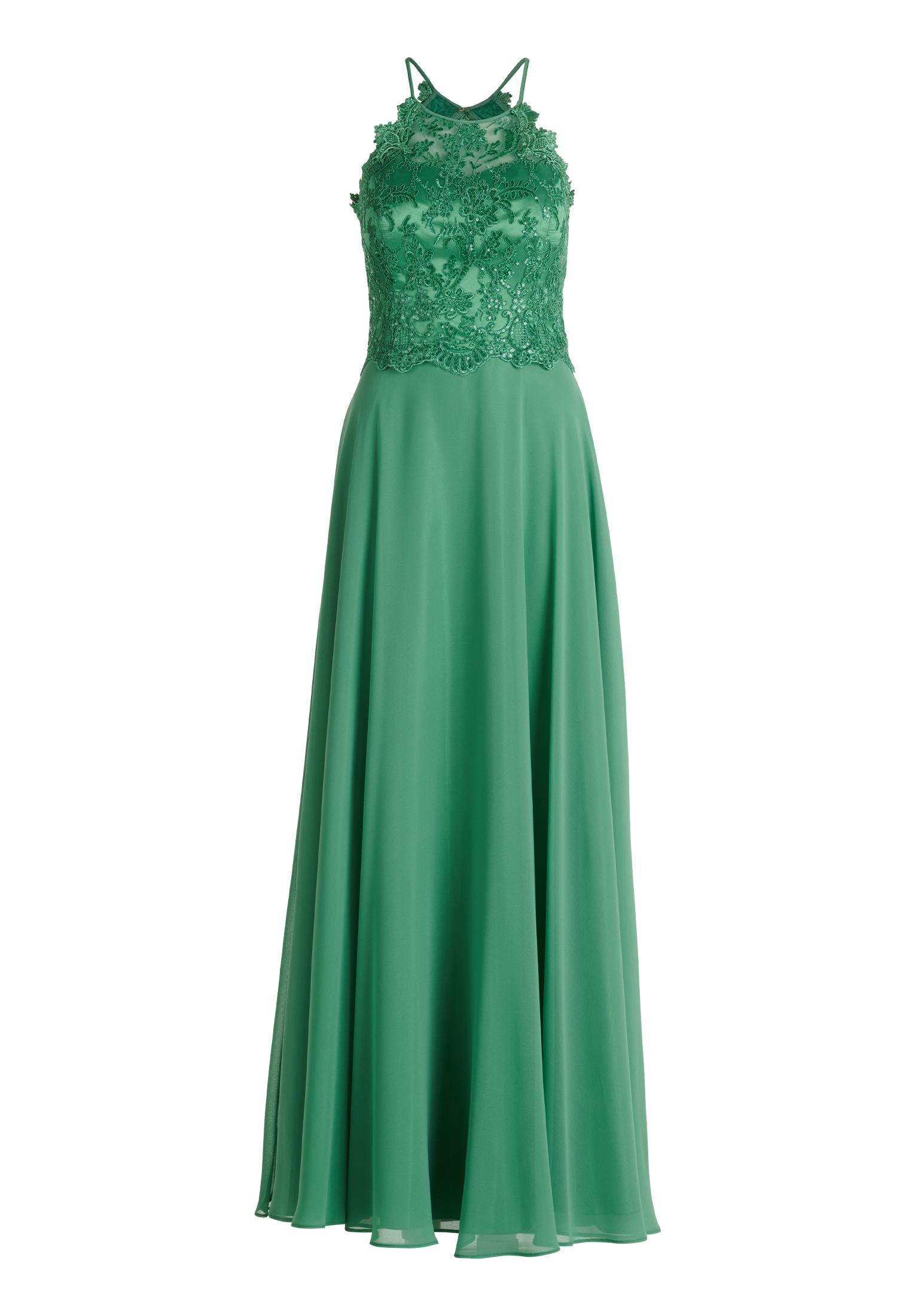 Abendkleid 34 Schwingend - Light Green