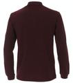 Polo-Shirt Langarm gestreift L - Rot