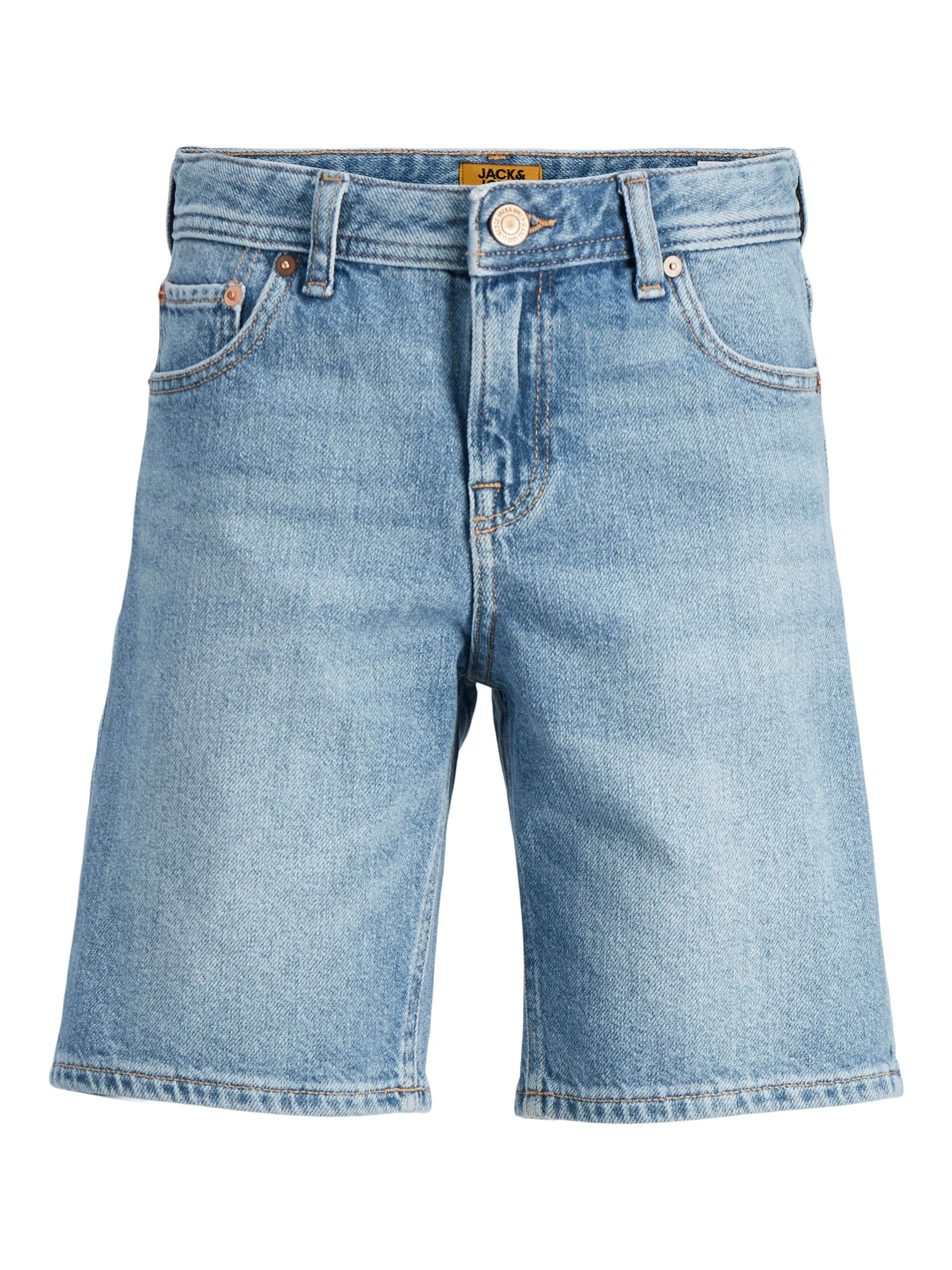 JJICHRIS JJORIGINAL SHORTS MF 920 SN JNR 164 Locker geschnitten - Blue Denim