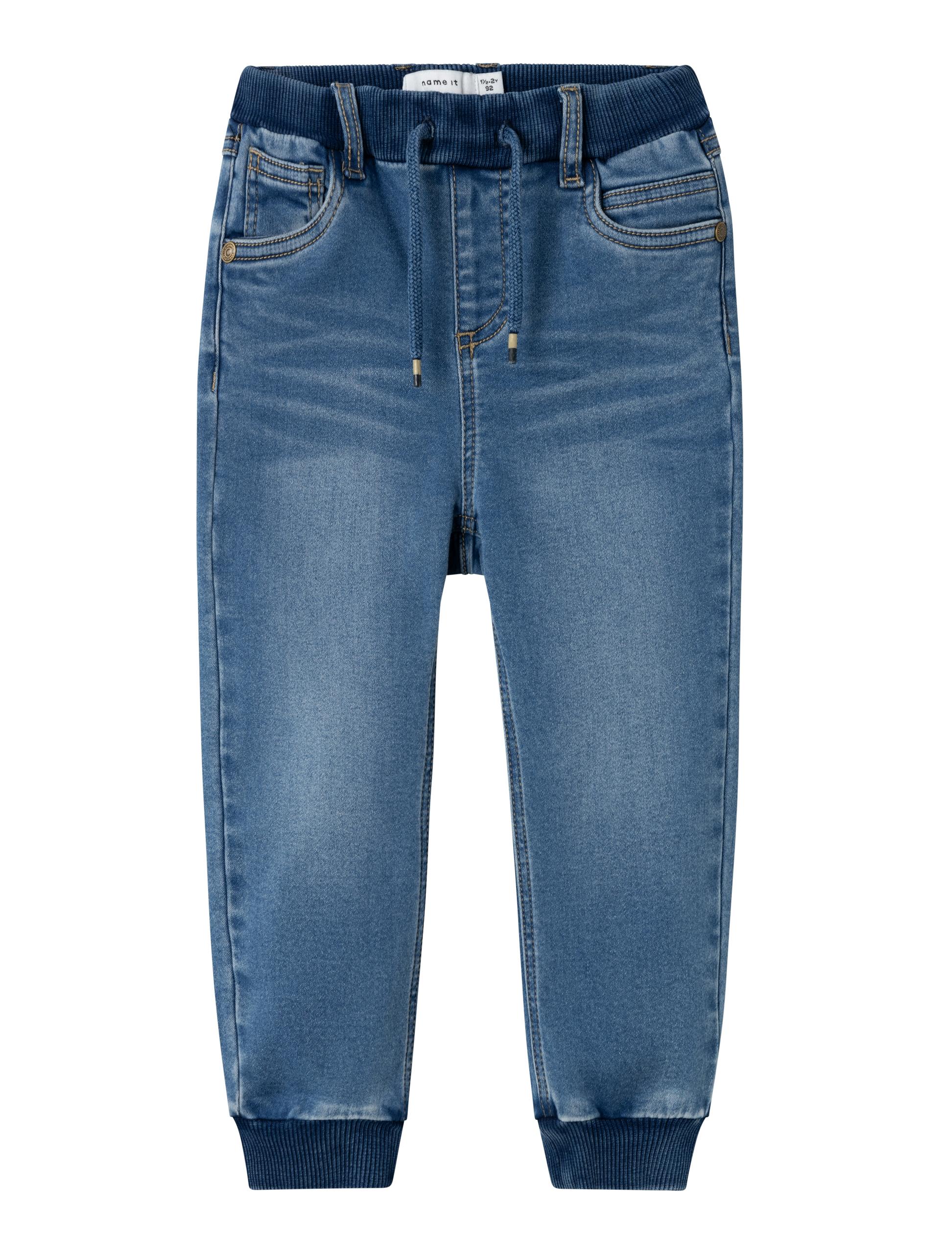 NMMBEN BAGGY R FLEECE JEANS 7330-AN O 92 Übergroß - Medium Blue Denim