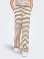 KOGJANA STRIPED WIDE PANT JRS 134/140 Weiter Beinschnitt - Tofu