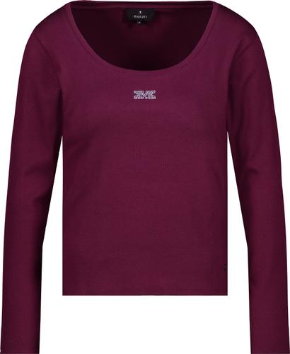 Langarmshirt mit Strass 42 - Bordeaux