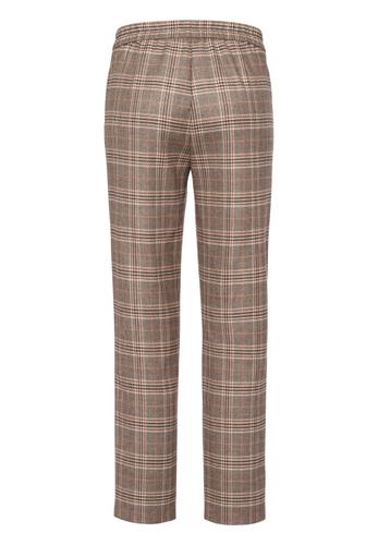 Hose CASUAL in modischem Glencheck 40 - Melba/marone/cashew