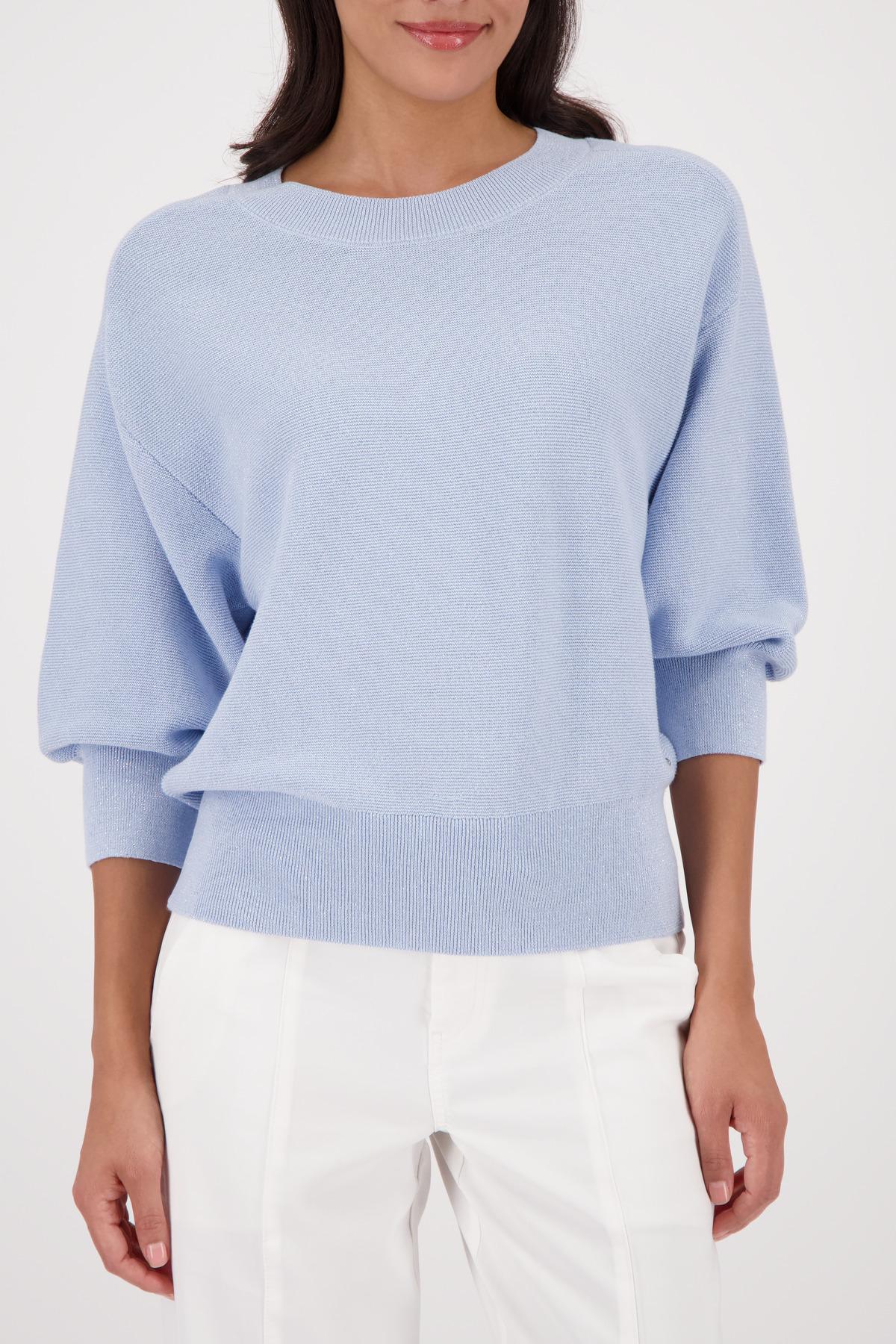 Strickpullover mit Lurex 44 - Light Sky