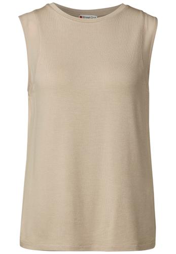 Top mit Chiffondetails 42 - Coastal Beige