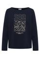 Shirt mit Stickerei M - Universal Blue