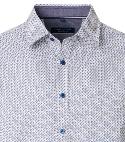 Freizeithemd Kurzarm M Comfort Fit - Blau