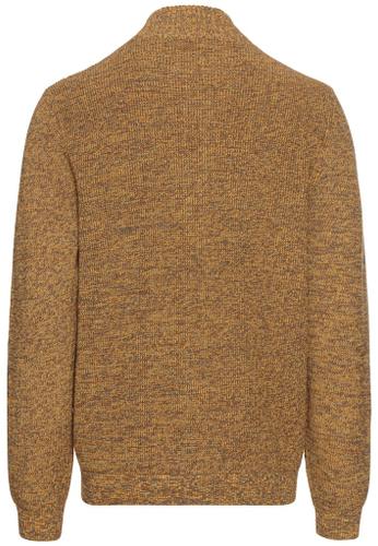Strickjacke mit Reißverschluss Gelb 3XL