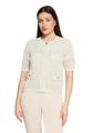 Strick-Cardigan 40 Gerade - Green/Cream