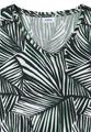 T-Shirt mit V-Neck und Spitzendetail L - Palm Breeze Green