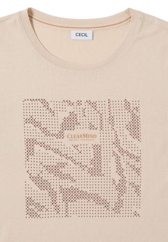 Shirt mit Schmucksteinen L - Oat Milk Beige