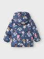 NMFMAY PUFFER JACKET AOP1 110 - Vintage Indigo