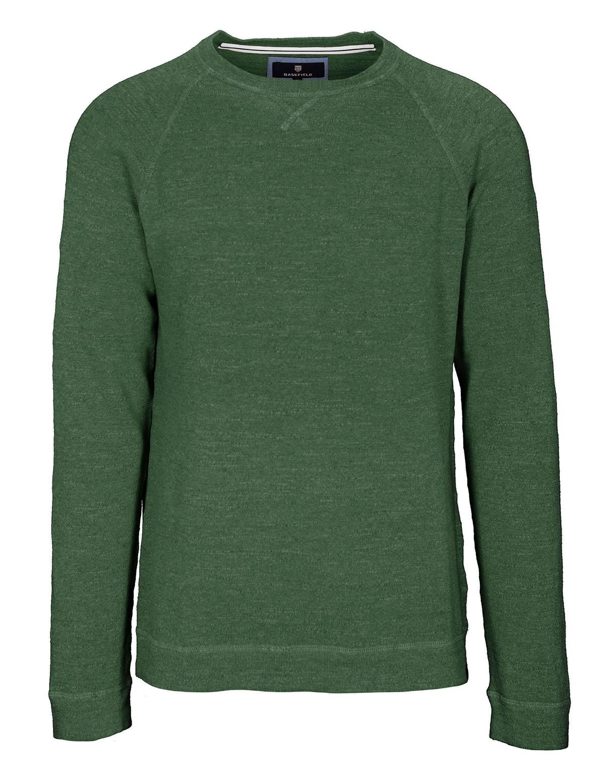 Rundhalspullover 100% organic Cotton XXL - Palm Green