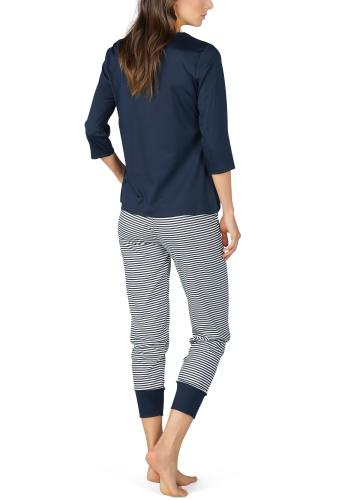 Mey Damen-Schlafanzug 7/8 408 night blue