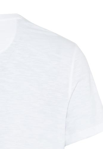 Short-sleeve Henley shirt made from pure cotton