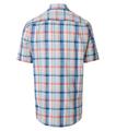 Leinenhemd Kurzarm L Comfort Fit - Blau