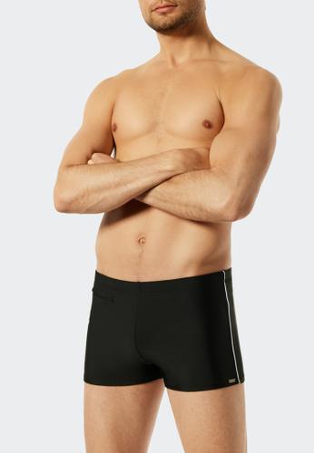 Badehose Komfort mit Bein 7 - Schwarz