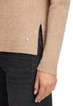 Strickpullover 40 Gerade - Camel Melange