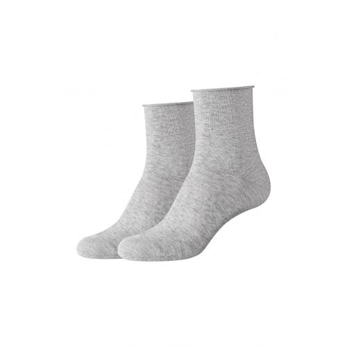 Women cotton fine rolled cuff Socks 2p