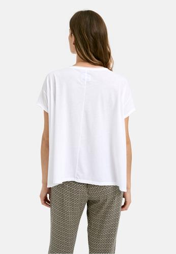 Boxy T-Shirt with inside print L - Black Print
