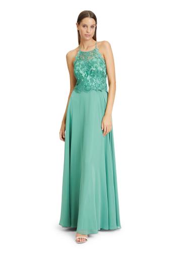 Abendkleid 34 Schwingend - Light Green