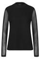 Mesh Turtleneck Shirt 40 - Black