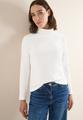 Langarmshirt in Rippstruktur XXL - Vanilla White