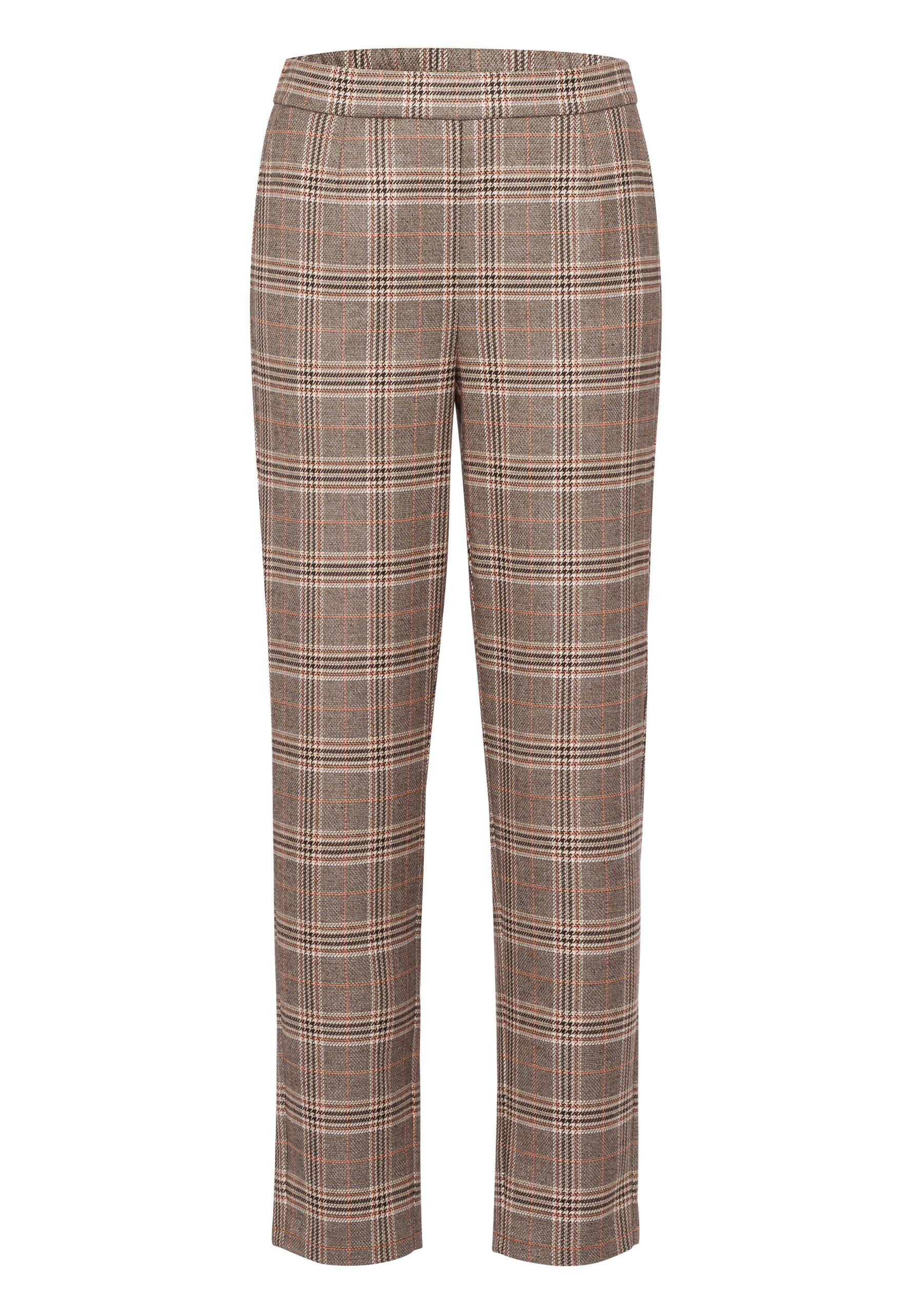 Hose CASUAL in modischem Glencheck 40 - Melba/marone/cashew