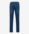Style Cadiz 33/32 Five-Pocket-Jeans, Aufgesetzte Gesäßtaschen, Einschubtaschen vorn, Verdeckter Reißverschluss, Gerader Schnitt, Normale Leibhöhe, Straight Fit, Normale Fußweite - Regular Blue Used