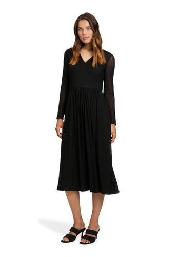Maxikleid 38 Leicht tailliert - Schwarz