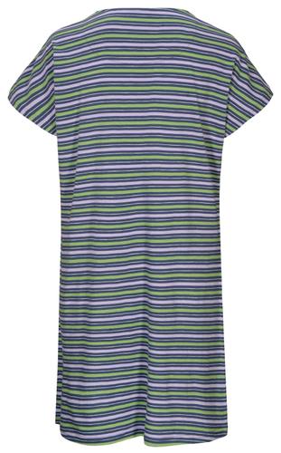 Da.-Sleepshirt Ringel 40 - Denim/orchid
