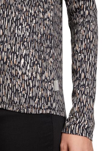Blusenshirt M Lässig - Black-nature